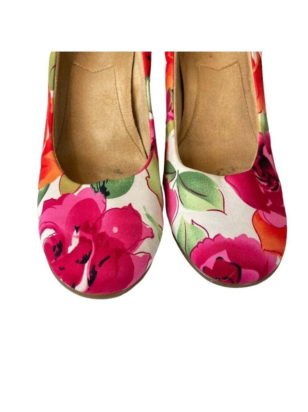 A2 by Aerosoles Plumberry Floral Wedge Heels Size 9.5 Romanticcore Spring - Picture 5 of 13